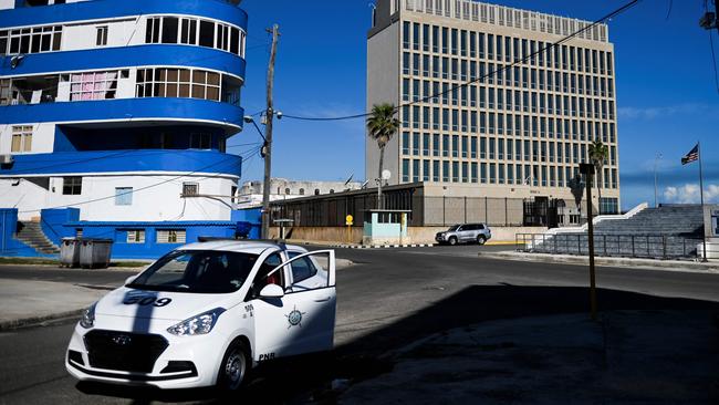 The US embassy in Havana, where the syndrome first appeared. Picture: AFP