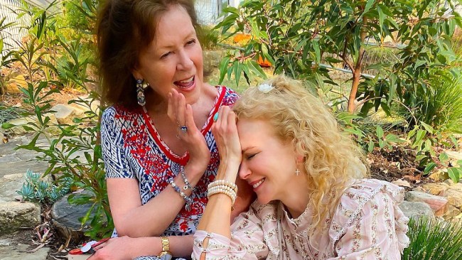 Actress Nicole Kidman with her late mother Janelle Kidman. Picture: Instagram