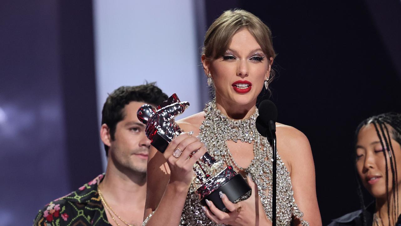 Swift has won 14 MTV Video Music Awards, including three Video of the Year. Last year, she accepted her third for ‘All Too Well: The Short Film’. Picture: Theo Wargo/Getty Images for MTV/Paramount Global