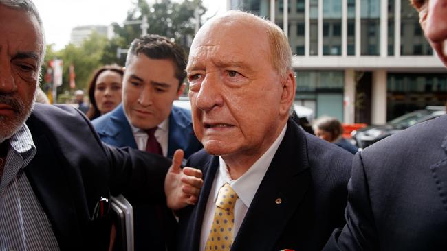 Alan Jones arrives at the Downing Centre. Picture: NewsWire / Nikki Short