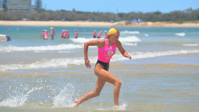 Action from the Queensland Youth Surf Life Saving Championships on February 17.