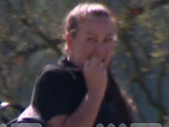 Convicted baby killer Keli Lane spotted this week walking to work at a prison dairy at Emu Plains, in Sydney's west. Picture: 9NEWS