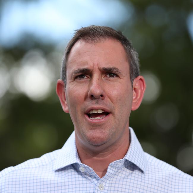 Federal Treasurer Jim Chalmers. Picture: Lachie Millard