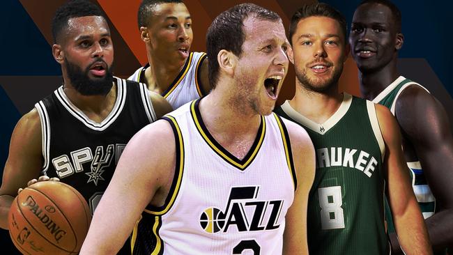 Australians Patty Mills, Dante Exum, Joe Ingles, Matthew Dellavedova and Thon Maker will all feature in the NBA finals.