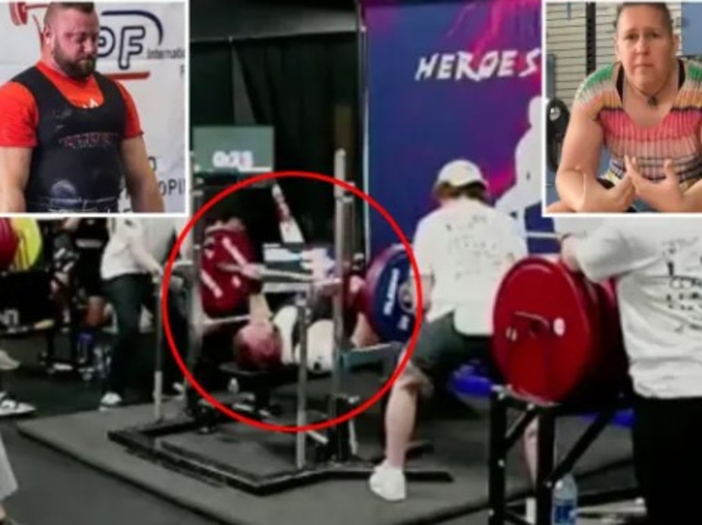 400 pound man who identifies as and competes as a woman insults women's  powerlifting. You can't make this up.