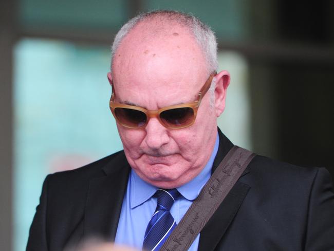 Raffaele Di Paolo leaves the Melbourne Magistrates' Court. Picture: Eugene Hyland