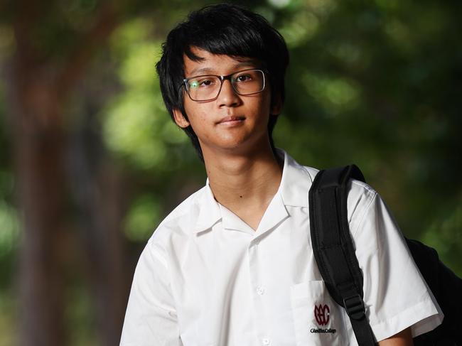 The Glen Eira College student Benjamin Phikhohpoom who was abducted and assaulted last year is returning to school in 2024.                     Picture: David Caird