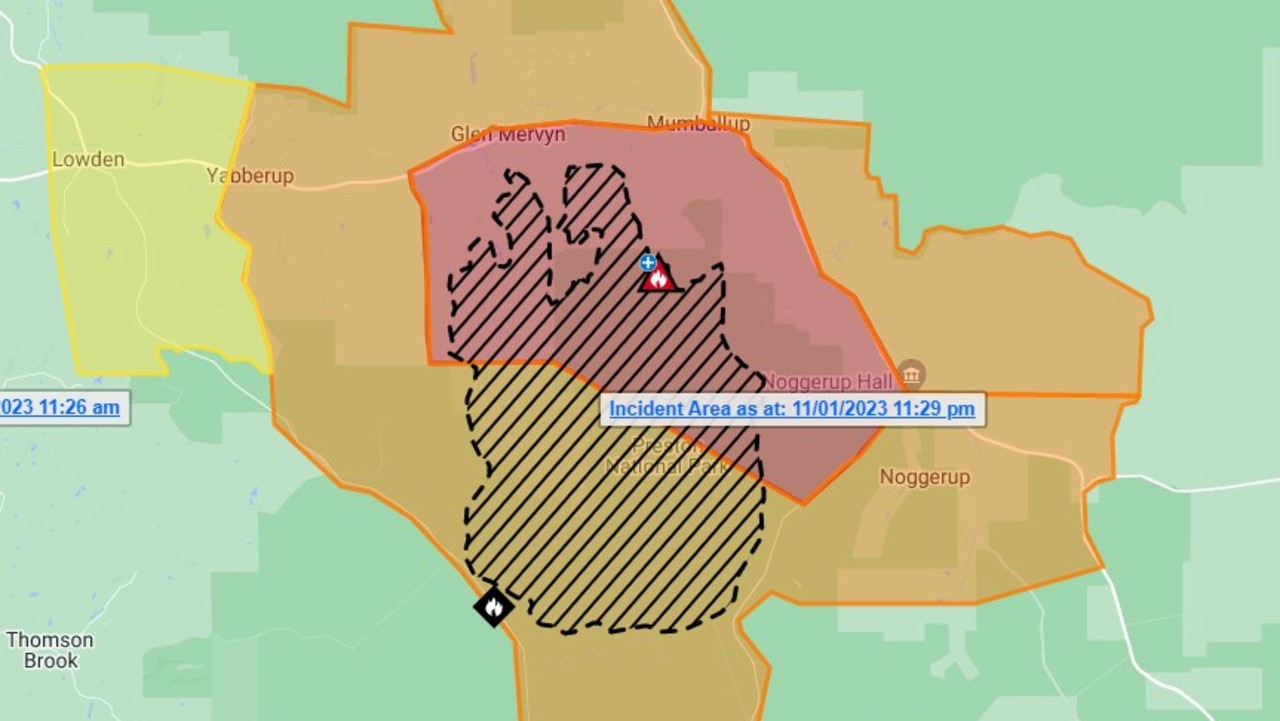 Emergency alerts for the Donnybrook fire have been on-and-off for the last three days.