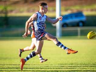 LEADING THE CHARGE: Gympie player Chris Langfeldt had a blinder last week against the Swans. Picture: Leeroy Todd