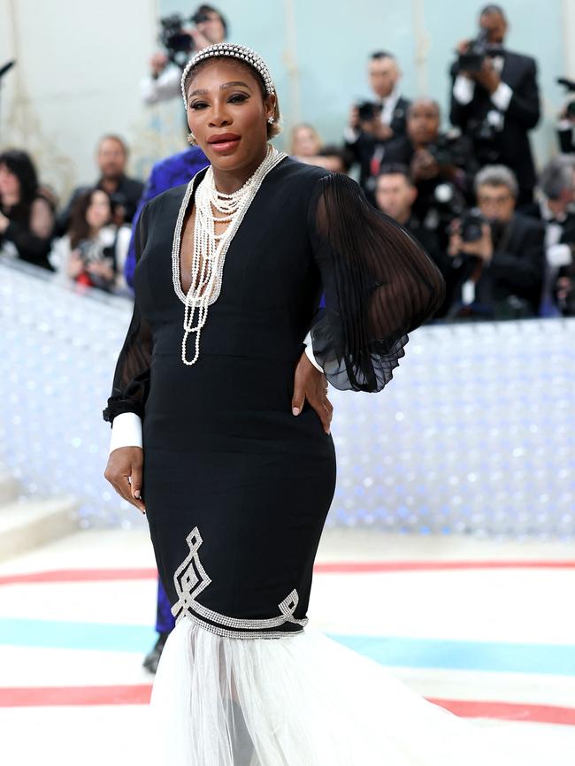 Serena showed off her baby bump on the red carpet. Mike Coppola/Getty Images/AFP (Photo by Mike Coppola / GETTY IMAGES NORTH AMERICA / Getty Images via AFP)