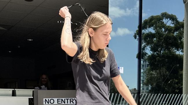 Shaylan Jay Gassan leaving Maroochydore Magistrates Court on Wednesday. Picture: Sam Turner