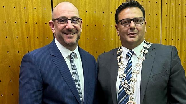 L: Deputy Mayor of Penrith Mark Davies, Current Penrith Mayor Todd Carney