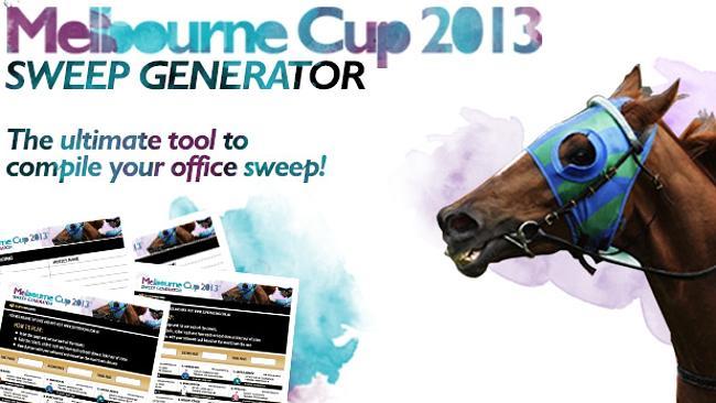 Create your own office sweep with our 2013 Melbourne Cup sweep generator.