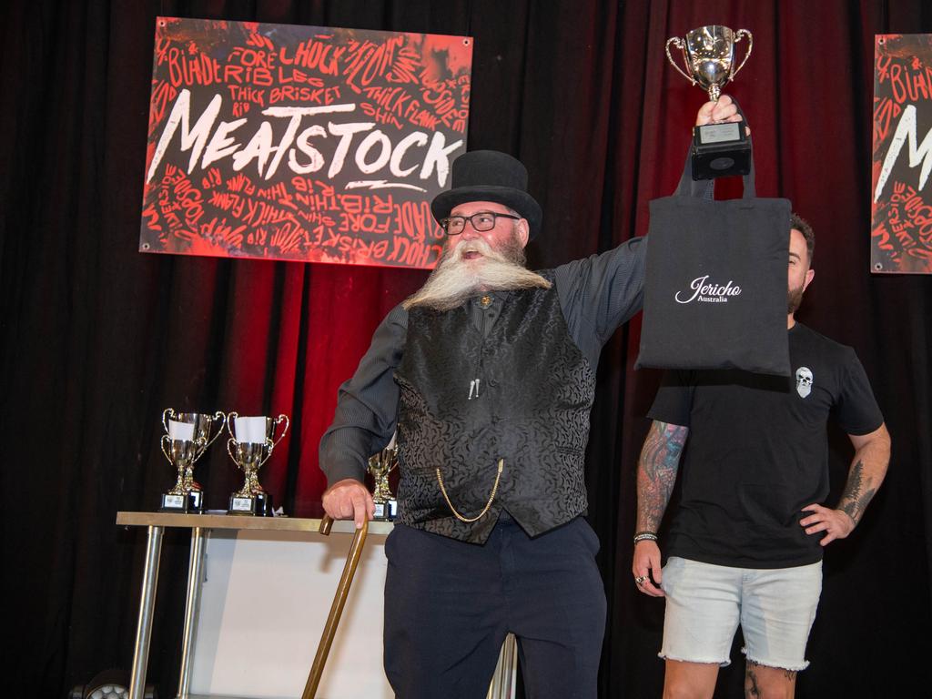 Winner of the Beard competition, Gary Moyle. Meatstock - Music, Barbecue and Camping Festival at Toowoomba Showgrounds.Saturday March 9th, 2024 Picture: Bev Lacey