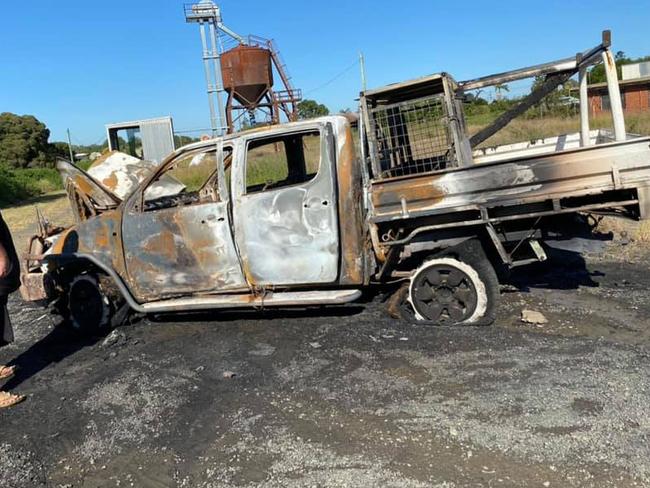 SOCIAL MEDIA IMAGE DISCUSS USE WITH YOUR EDITOR - The Casino family has been left despaired after a thief burnt their car until it was unrecognisable.