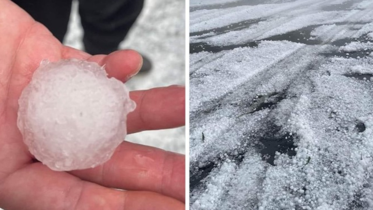 Hail size of golf balls smashes tiny town in Victoria’s southwest