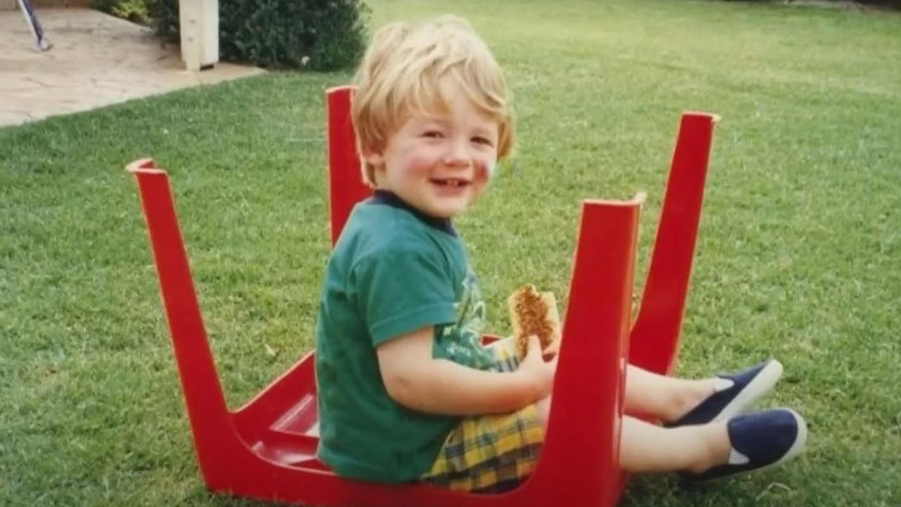 Matthew as a toddler.