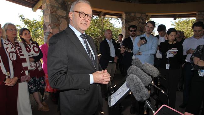 Anthony Albanese criticised a think-tank over its assessment of Australia's defence capabilities. Picture: NewsWire / Richard Gosling