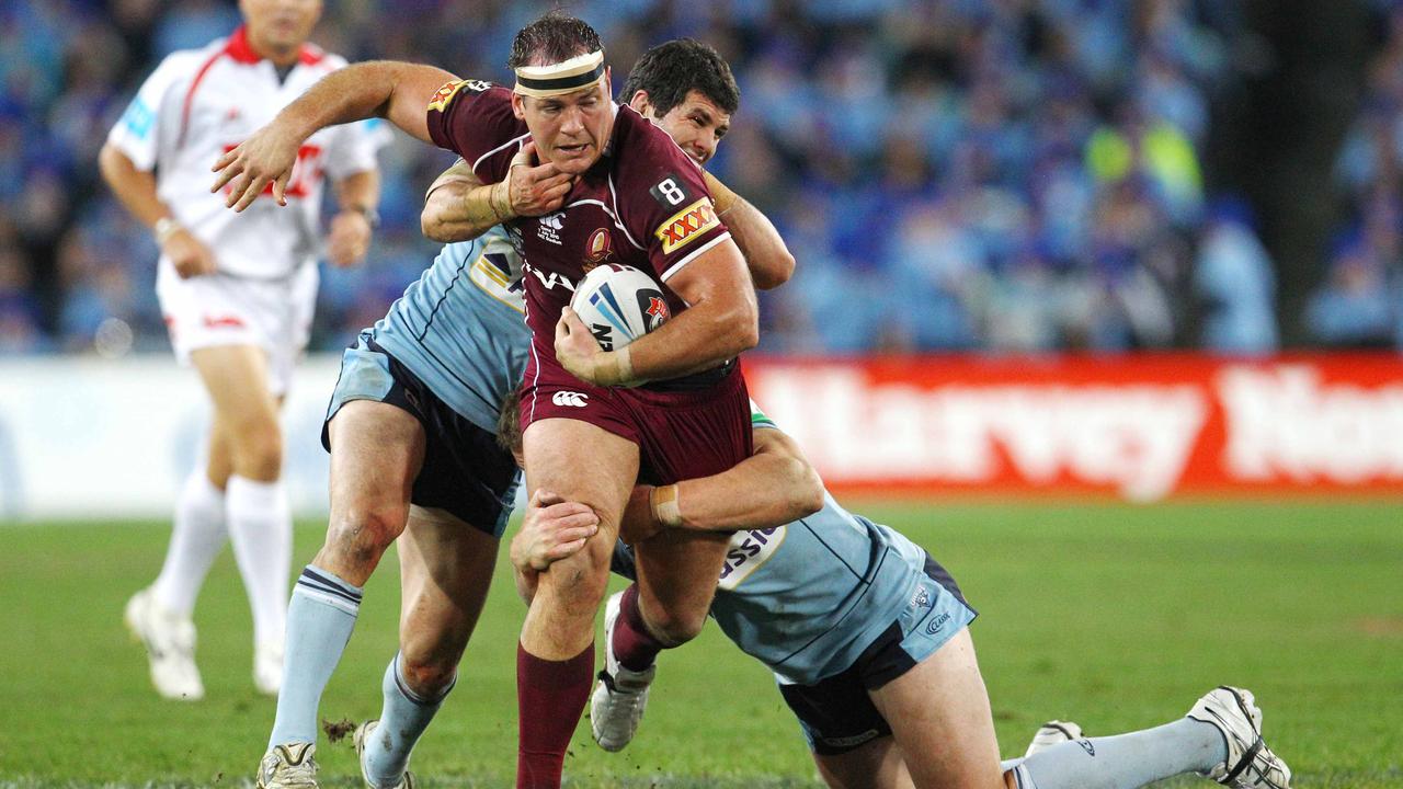 Matt Scott during the 2010 State of Origin series. Picture: Peter Wallis.