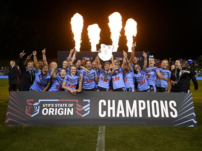 NSW U19s were victorious over Queensland in 2024. Picture: NRL Photos/Gregg Porteous