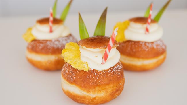 Pina colada doughnut from The Doughnut Affair, Mermaid Beach.