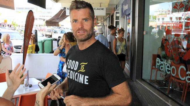 Chef Pete Evans promoting his paleo lifestyle. Picture: Justin Brierty