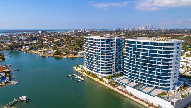 Raptis Group project Waterpoint Residences, near Harbour Town shopping centre at Biggera Waters. Photo: Supplied