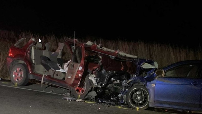 A 58-year-old woman has died in a two-car crash on the Bruce Highway at Tiaro.