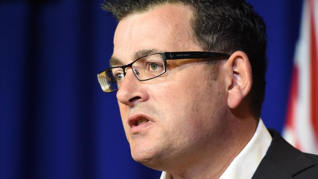 Victorian Premier Daniel Andrews says his security ramp up following the Brussels attacks, ‘is exactly the response that Victorians can expect’. Picture: Lawrence Pinder