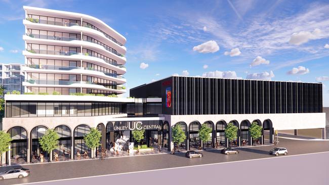 Artist's impression of $150m Unley Central development proposed for Unley Road.