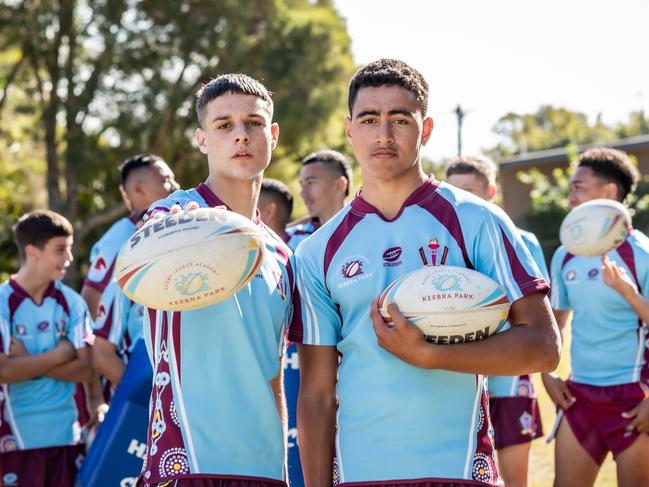 Keebra Park Walters Cup players Jett Bryce (left) and Wailer Whaiapu . Photo: Supplied