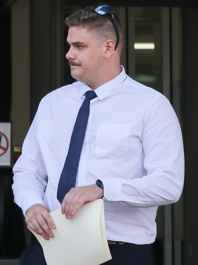 ADF Soldier Nicholas Ivan Douglas Zidar in Darwin Magistrates court on charges of high range drink driving Picture: Glenn Campbell