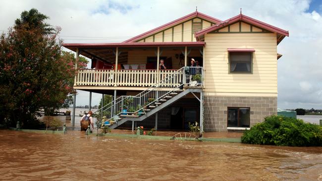 Kempsey on the NSW north coast was last month hit by rising flood waters. Picture: Cameron Richardson