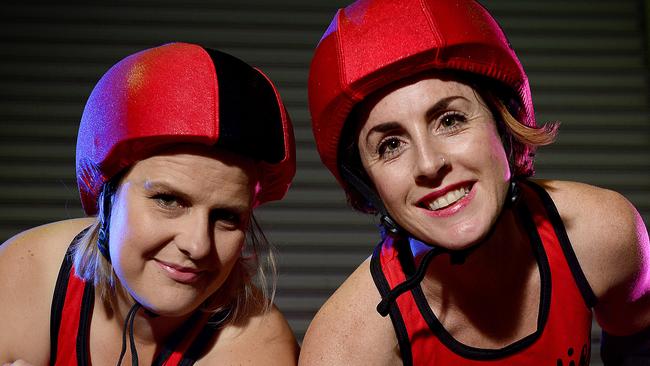 Elle Cottam and Phillipa Schliebs are ready for The Great Southern Slam at the Adelaide Showground this weekend. Picture: Bianca De Marchi