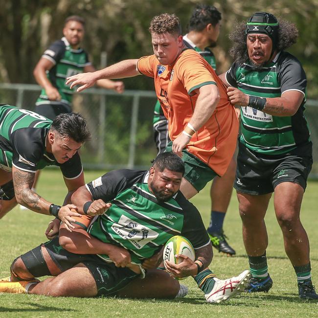 Surfers Paradise Dolphins host Queensland Premier Rugby club Sunnybank at Broadbeach Waters. Picture:Glenn Campbell