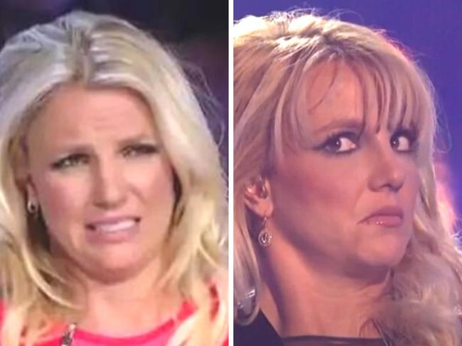 Britney Spears on The X Factor.