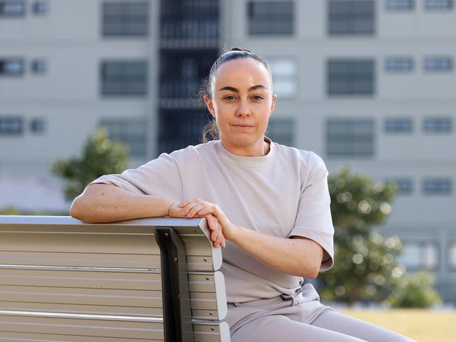 Former AFLW player Lydia Pingel retired early after seven significant concussions. She believes she has CTE, and will be donating her brain to study once she passes away. Picture: Liam Kidston