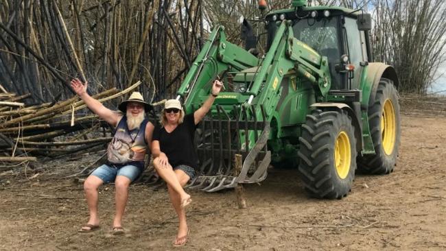 Andrea and Dave Dallinger during their visit to the Oh Deere Farm Stay at Calen. Picture: Contributed.