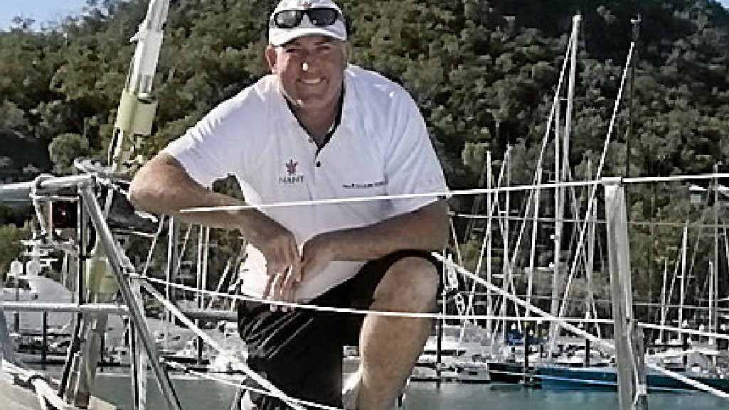 DOCKSIDE: Maxi Ragamuffin owner Keith Batt at Audi Hamilton Island Race Week. Photo by Andrea Francolini/AUDI.