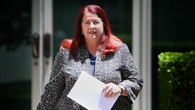 Minister for the Environment Melissa Price holding a press conference after a meeting of the state and territory Environment Ministers at Parliament House in Canberra. Picture Kym Smith