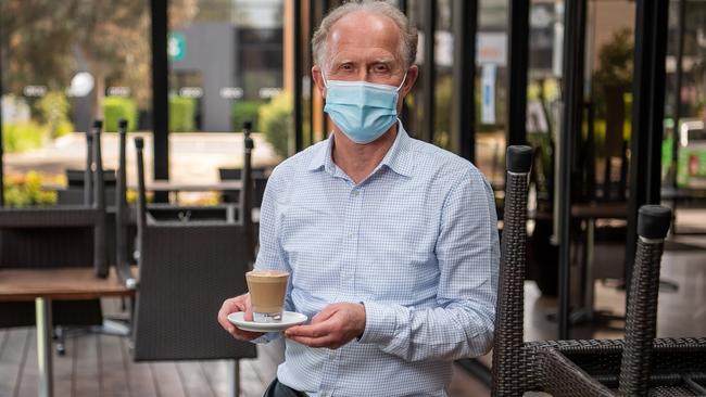 Richard de Dood’s Arco Café Bar &amp; Restaurant in Dandenong could accommodate 150 people outside, but Melbourne’s weather puts that at risk. Picture: Jason Edwards