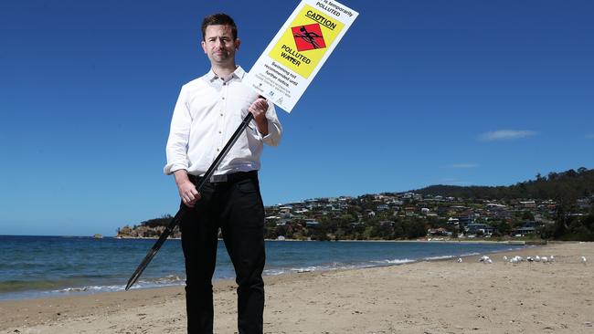 Kingborough Mayor Dean Winter has requested urgent help from the Environment Protection Authority to fix beach contamination issues. Picture: NIKKI DAVIS-JONES