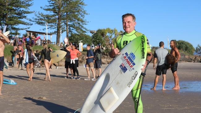 Mark "Mono" Stewart was among those who turned out to protest against the planned Netflix reality show, Byron Baes, on Tuesday, April 20, 2021. Picture: Liana Boss