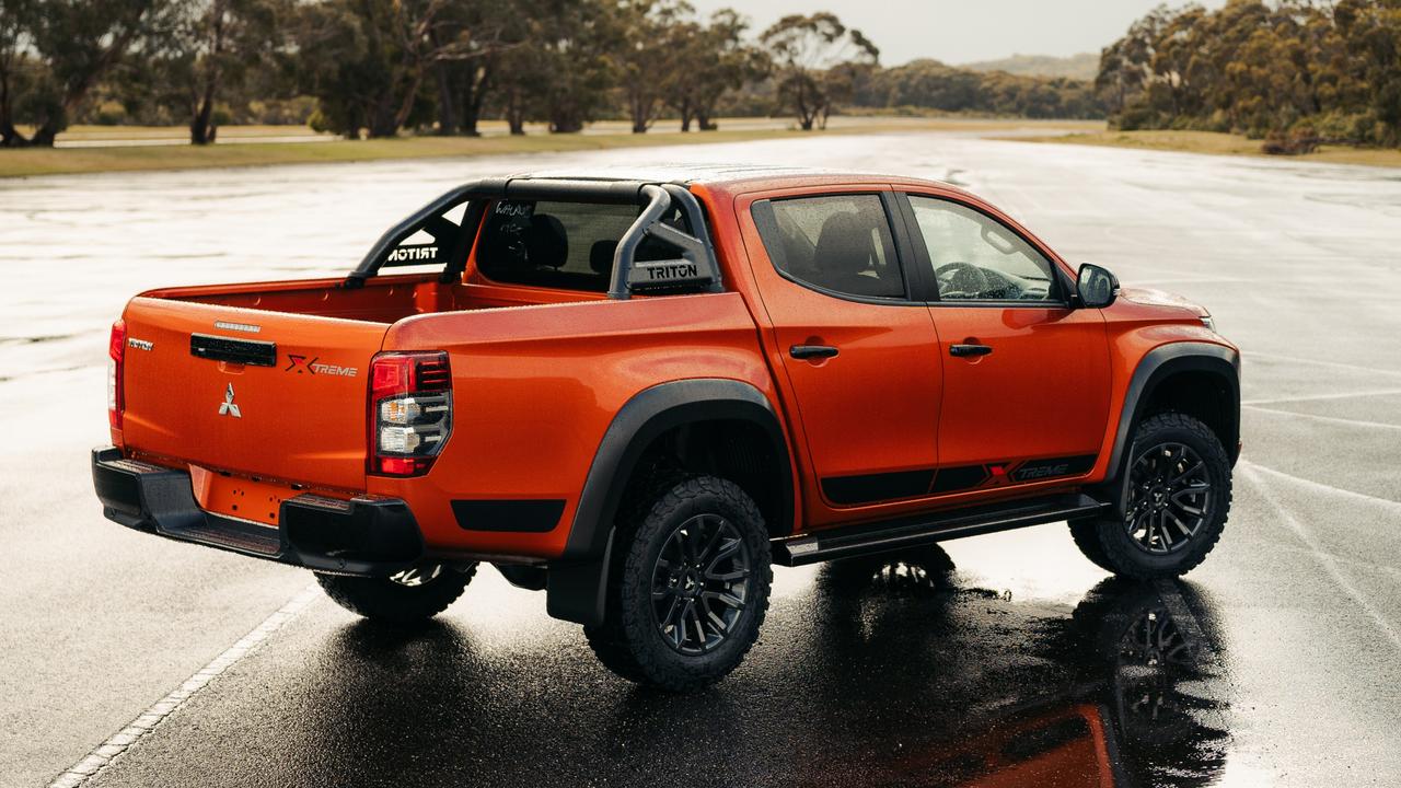 It has custom 18-inch alloy wheels and chunky all-terrain tyres.