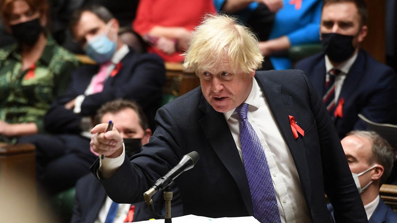 Mr Johnson attracted fierce criticism in 2022 over the ‘Partygate’ scandal, which involved unlawful gatherings at Downing Street during harsh public health restrictions. Picture: AFP