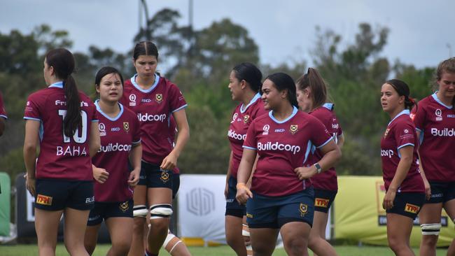 Premier Womenâ€™s rugby between GPS and University. Saturday March 25, 2023. Picture: Nick Tucker.