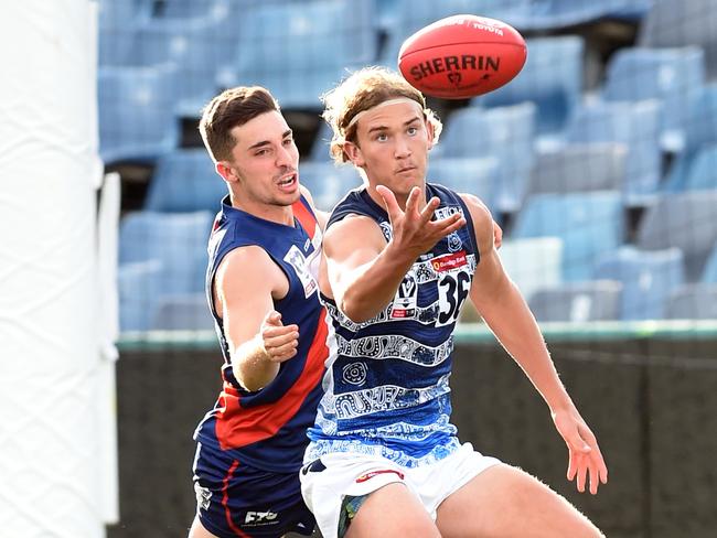 Schlensog in a VFL game for Geelong. Picture: David Smith