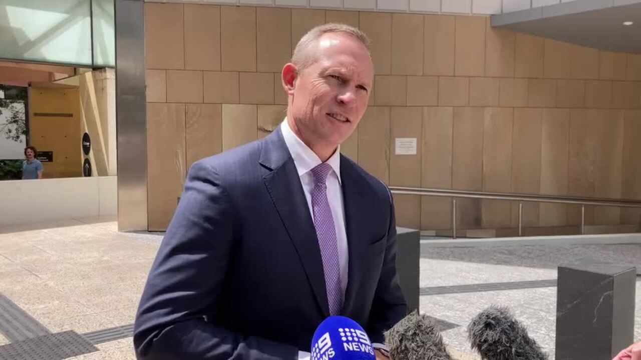 Mick De Brenni speaks outside the Federal Court