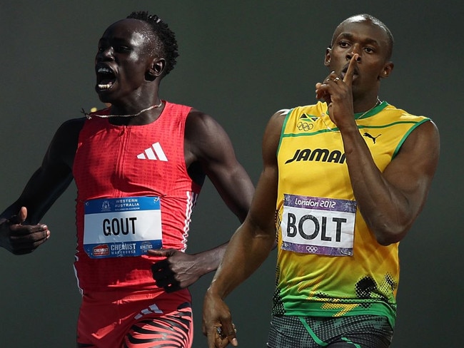 The unbelievable comparison between Gout Gout and Usain Bolt. Picture: Supplied