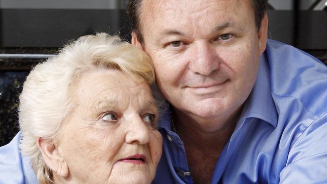 Peter Foster with his mother Louise.